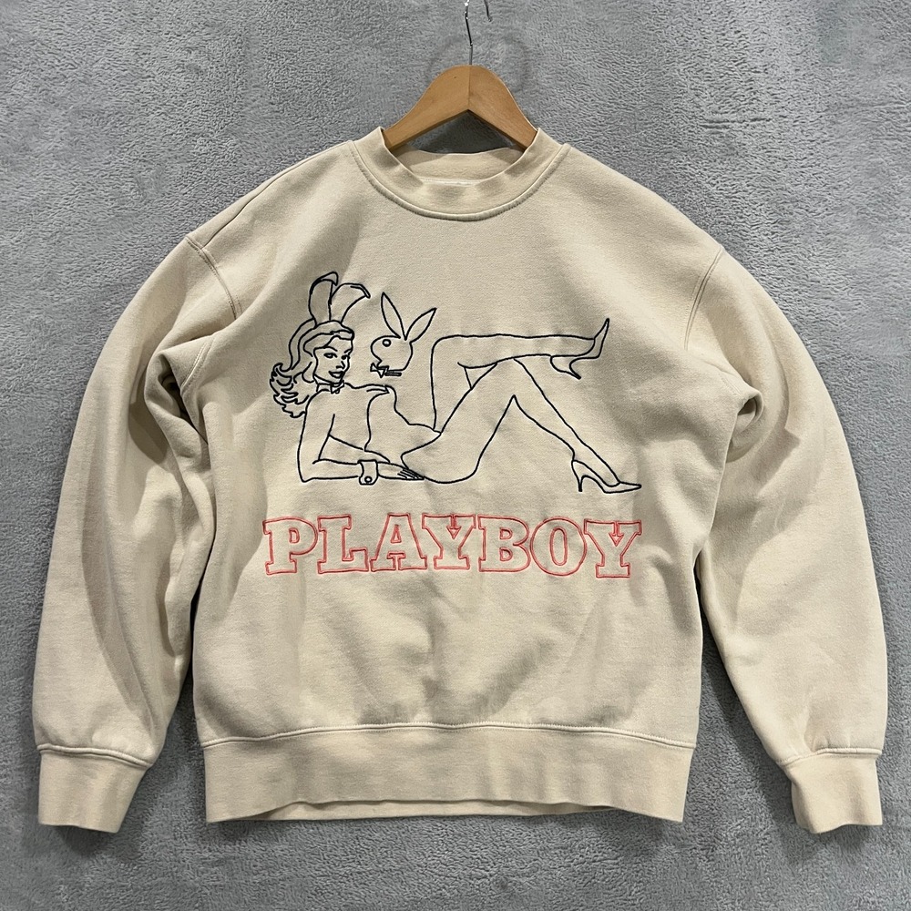 Play Boy Sweatshirt Adult S Pacsun Pullover Y2K Graphic Bunny Sweater
